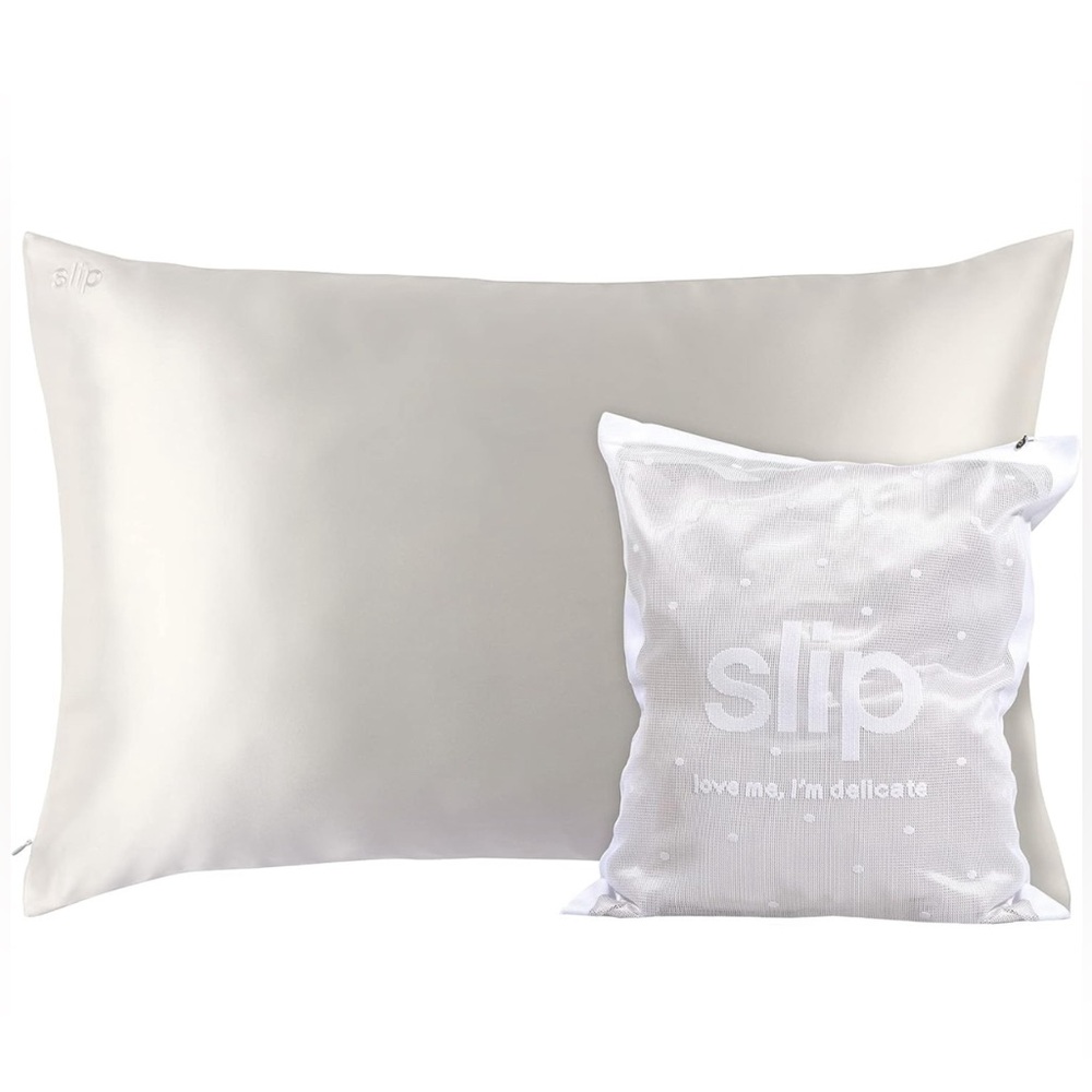 SLIP 100% SILK WHITE QUEEN PILLOWCASE